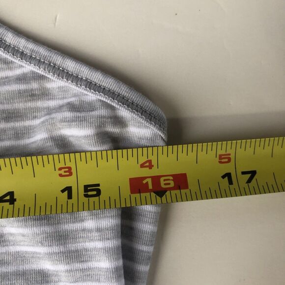 Lucy Tech Women’s Racerback Tank Striped Great White Size Medium - Picture 6 of 11